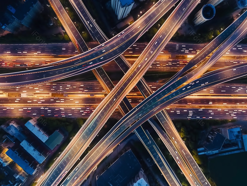 城市中央的高架交通公路风光,高清,摄影图,摄影图片,图片大全,摄影图免费下载